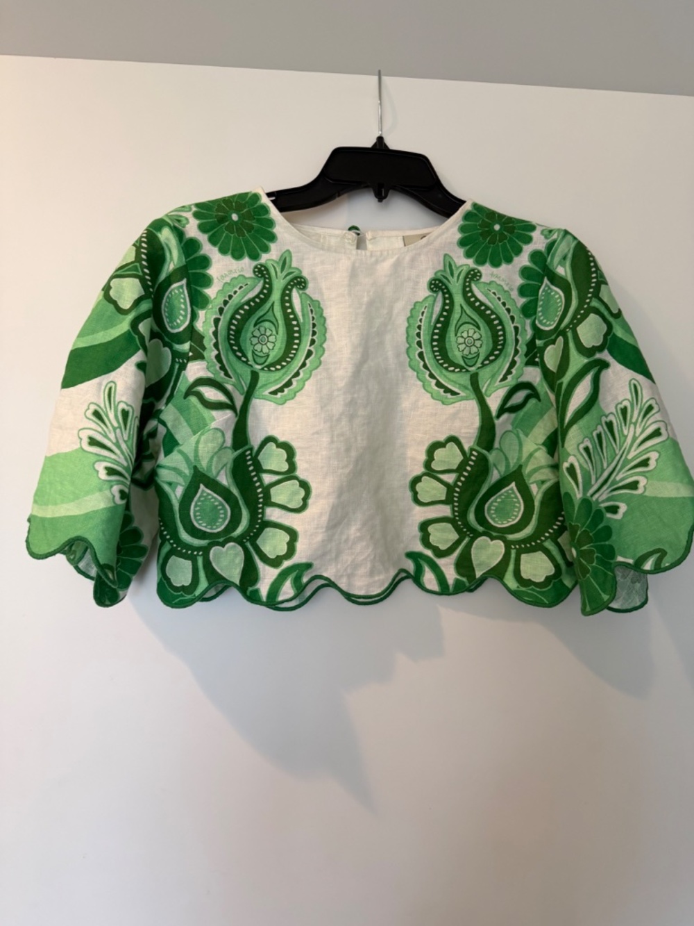 Farm Rio Festival Green Midi Skirt & Blouse - Picture 8 of 16